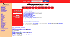 Desktop Screenshot of couponsanddeals.com